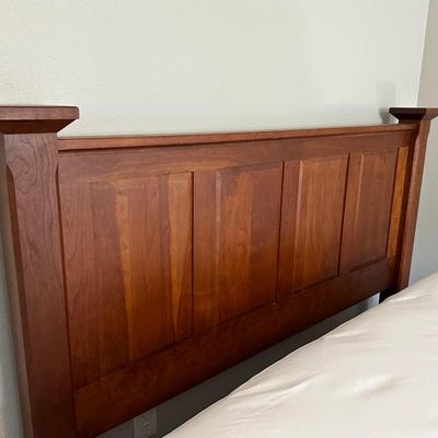 Queen Wood Bed Frame, Beauty Rest Mattress & Bed Frameâ€”LIKE NEW!