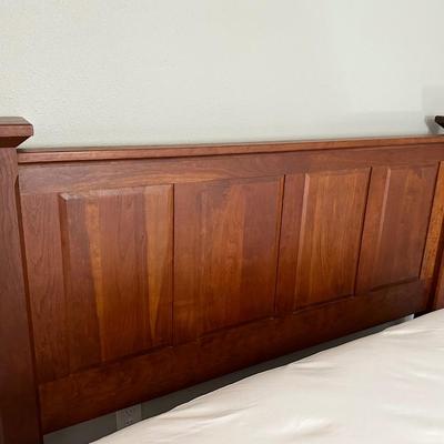 Queen Wood Bed Frame, Beauty Rest Mattress & Bed Frameâ€”LIKE NEW!