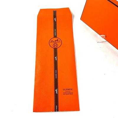 223 Authentic HÃˆRMES Scarf/Tie Sleeve & HÃˆRMES Tie Box