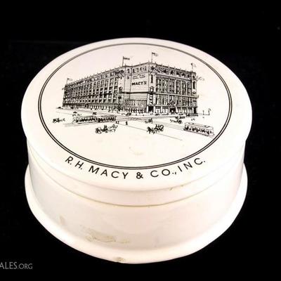 Hackney Staffordshire Macy's Porcelain Shaving Bowl