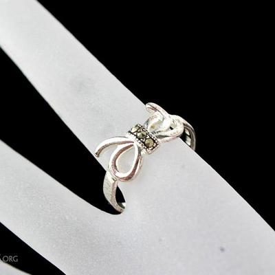 Sterling Bow Knot Ring
