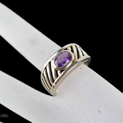 Sterling Amethyst Ring