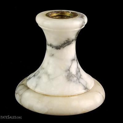 Solid Carrera Marble Candle Holder
