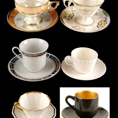 Collection of 6 Teacup and Saucer