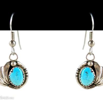 Sterling Turquoise Earrings