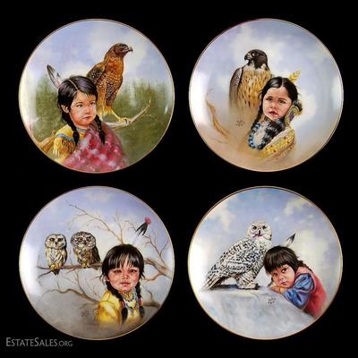 Artaffects Perillo Proud Young Spirits Indian Child Plate Set
