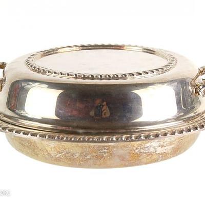 English Silver Mfg. Co. 11" Covered Serving Dish