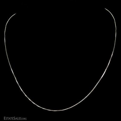 Sterling Box Chain Necklace