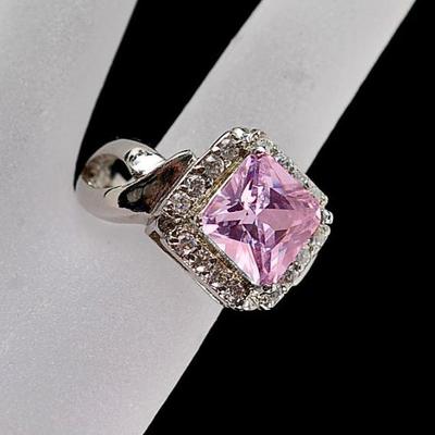 Sterling Princess CZ Ring
