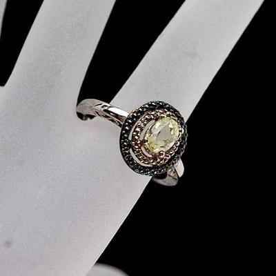 The Genuine Gemstone Company CZ Sterling Ring