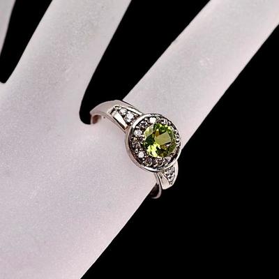 Sterling Peridot Ring