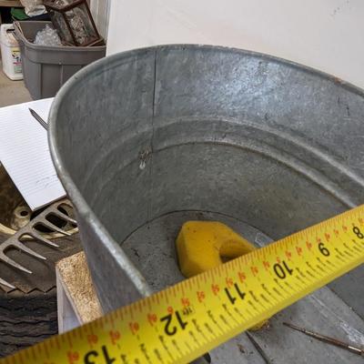 Galvanized Oval Bucket