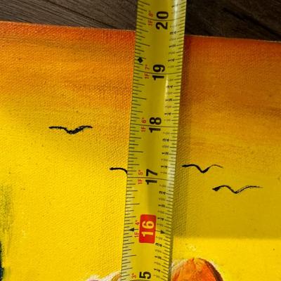 Two Jamaican Paintings on Canvas (2)