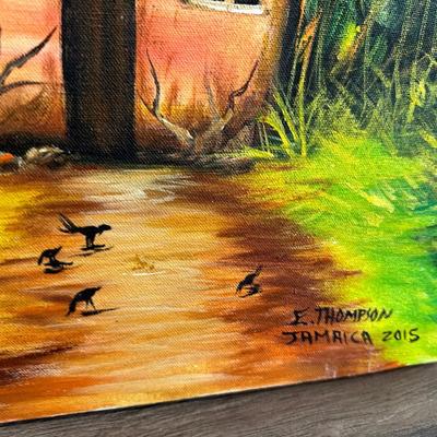 Two Jamaican Paintings on Canvas (2)