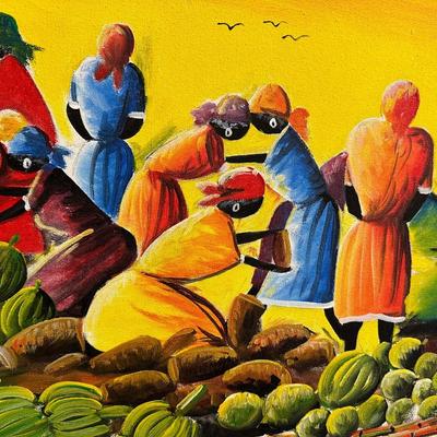 Two Jamaican Paintings on Canvas (2)