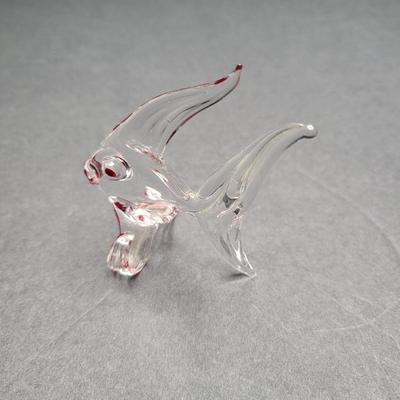 Mini Glass Figures Horse, Elephant, Fish