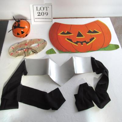 Halloween Lot, Metal JOL Bell, Mask, Super Hero's Belt