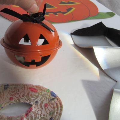 Halloween Lot, Metal JOL Bell, Mask, Super Hero's Belt