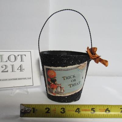 Modern Cardboard Halloween Candy Pail