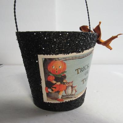 Modern Cardboard Halloween Candy Pail