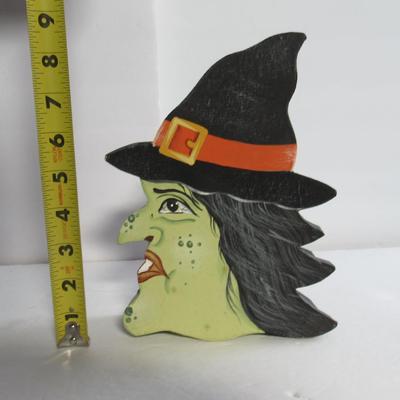 Modern Cardboard Hand Painted Witch Head Candy Box