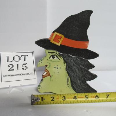 Modern Cardboard Hand Painted Witch Head Candy Box