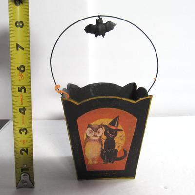 Nice Modern Halloween Cardboard Candy Bucket/Pail