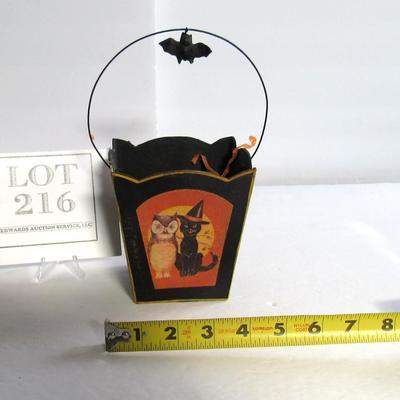 Nice Modern Halloween Cardboard Candy Bucket/Pail