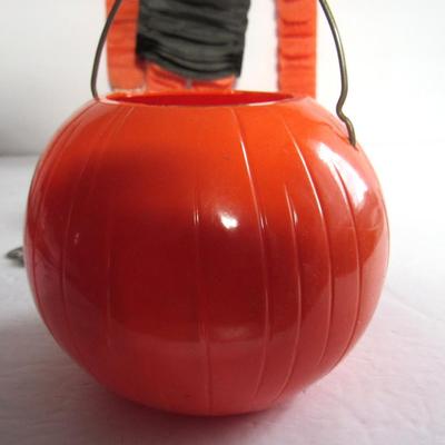 Vintage Cat Tissue Hanger and Hard Plastic JOL Bucket