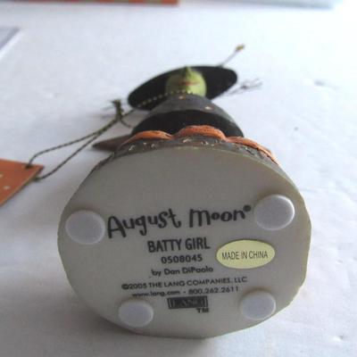 Never Used August Moon Witch Figure in Box, Batty Girl, MIB