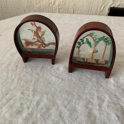 Set of 4 chinese dioramas