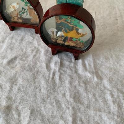 Set of 4 chinese dioramas