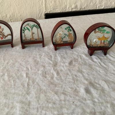 Set of 4 chinese dioramas