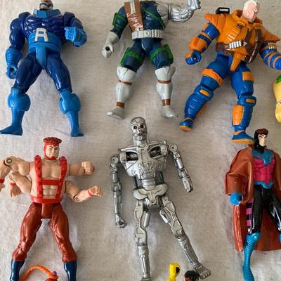 Toy small figures collection Ninja Turtles, Superheroes