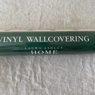 Vintage Laura Ashley Home collection wallpaper roll.