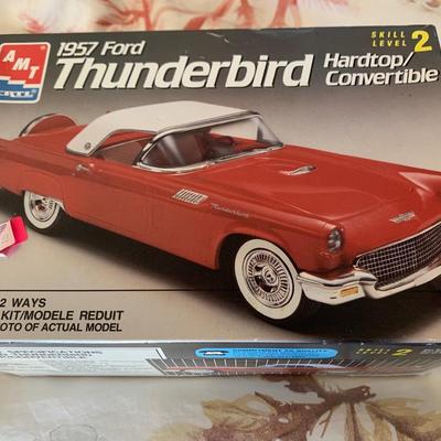 Vintage Car Models Thunderbird & Mustang