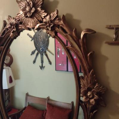 Ornate Resin Frame Wall Mirror