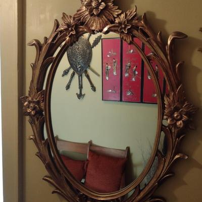 Ornate Resin Frame Wall Mirror