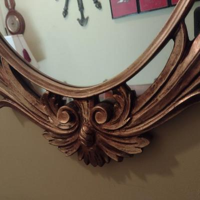 Ornate Resin Frame Wall Mirror