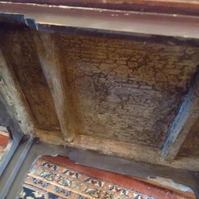 Antique Solid Wood Carved Accent Chair