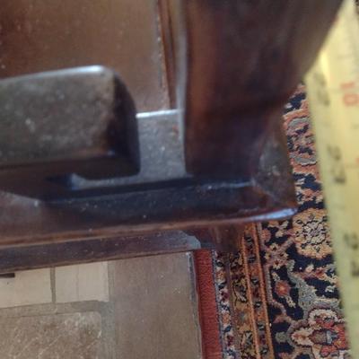 Antique Solid Wood Carved Accent Chair