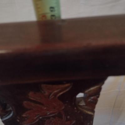 Antique Solid Wood Carved Accent Chair