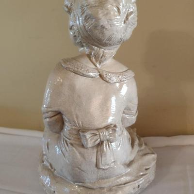 Ceramic Young Girl Day Dreaming Statuette