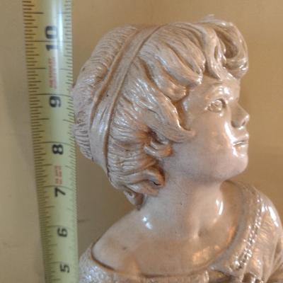 Ceramic Young Girl Day Dreaming Statuette