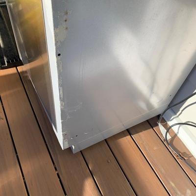 Industrial Refrigerator For Outdoor Use With Marble Top