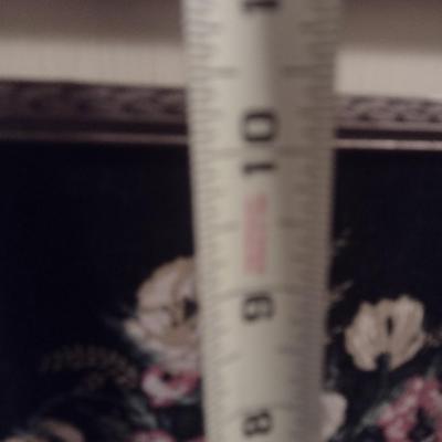 Pair of Vintage Floral Pictures on Felt Canvas