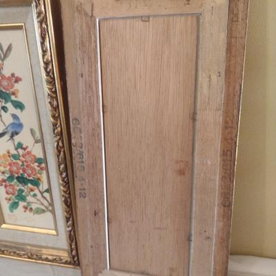 Pair of Nicely Framed Asian Influence Birds on a Branch Art on Canvas Signed