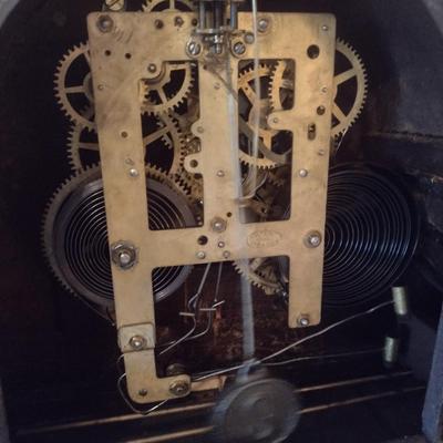 Antique Sessions Eight Day Mantel Clock with Key