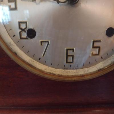 Antique Sessions Eight Day Mantel Clock with Key