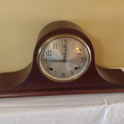Antique Sessions Eight Day Mantel Clock with Key